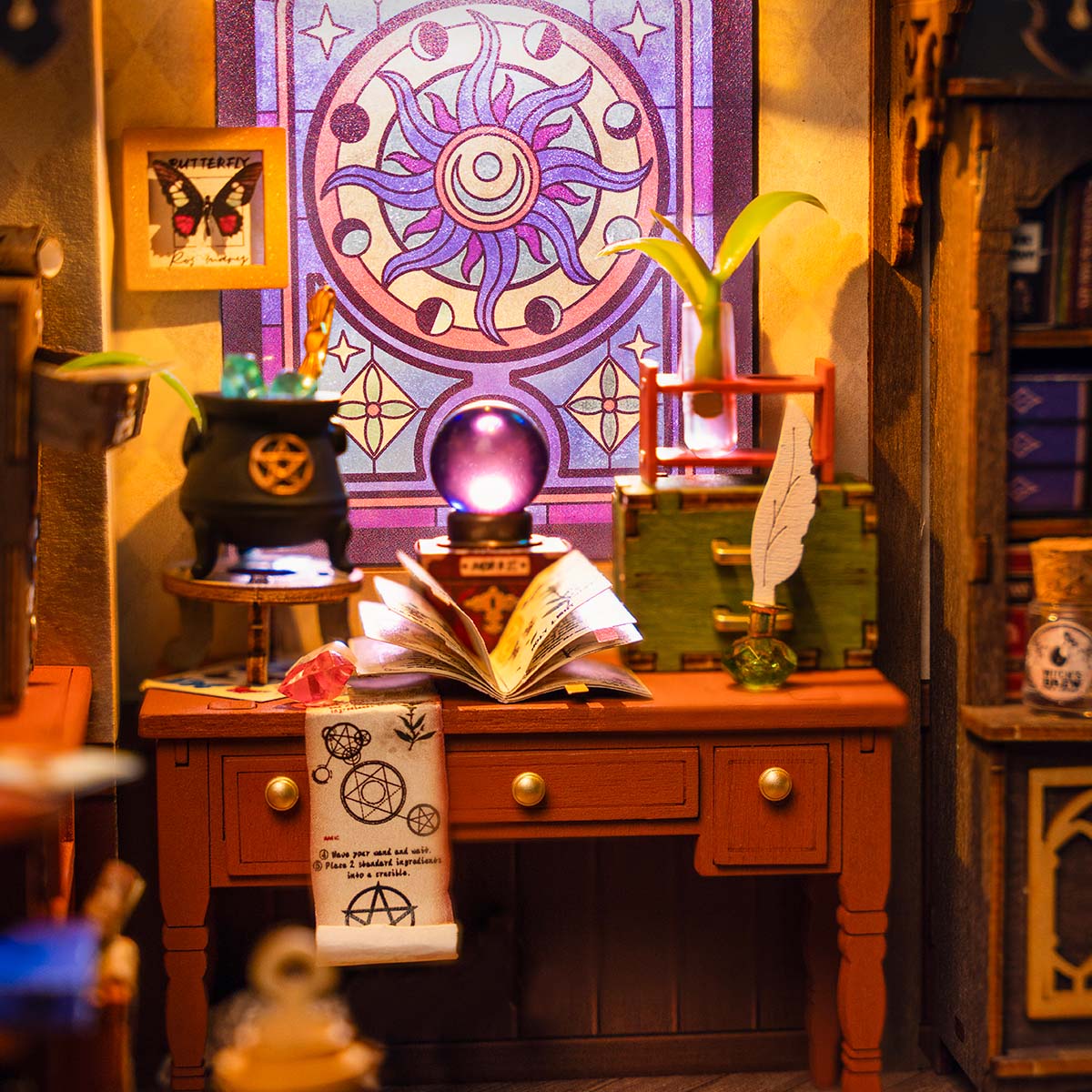 Rolife DIY Miniature House - The Magic Study DG166 galerij afbeelding 4