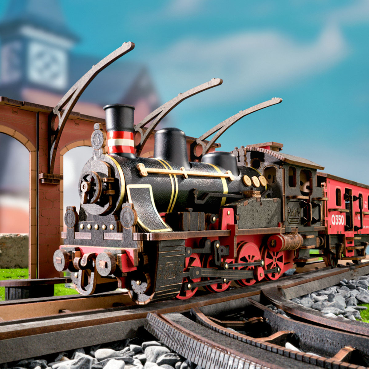 Rolife 3D Wooden Puzzle - Steam Journey TGS01 image de galerie 5
