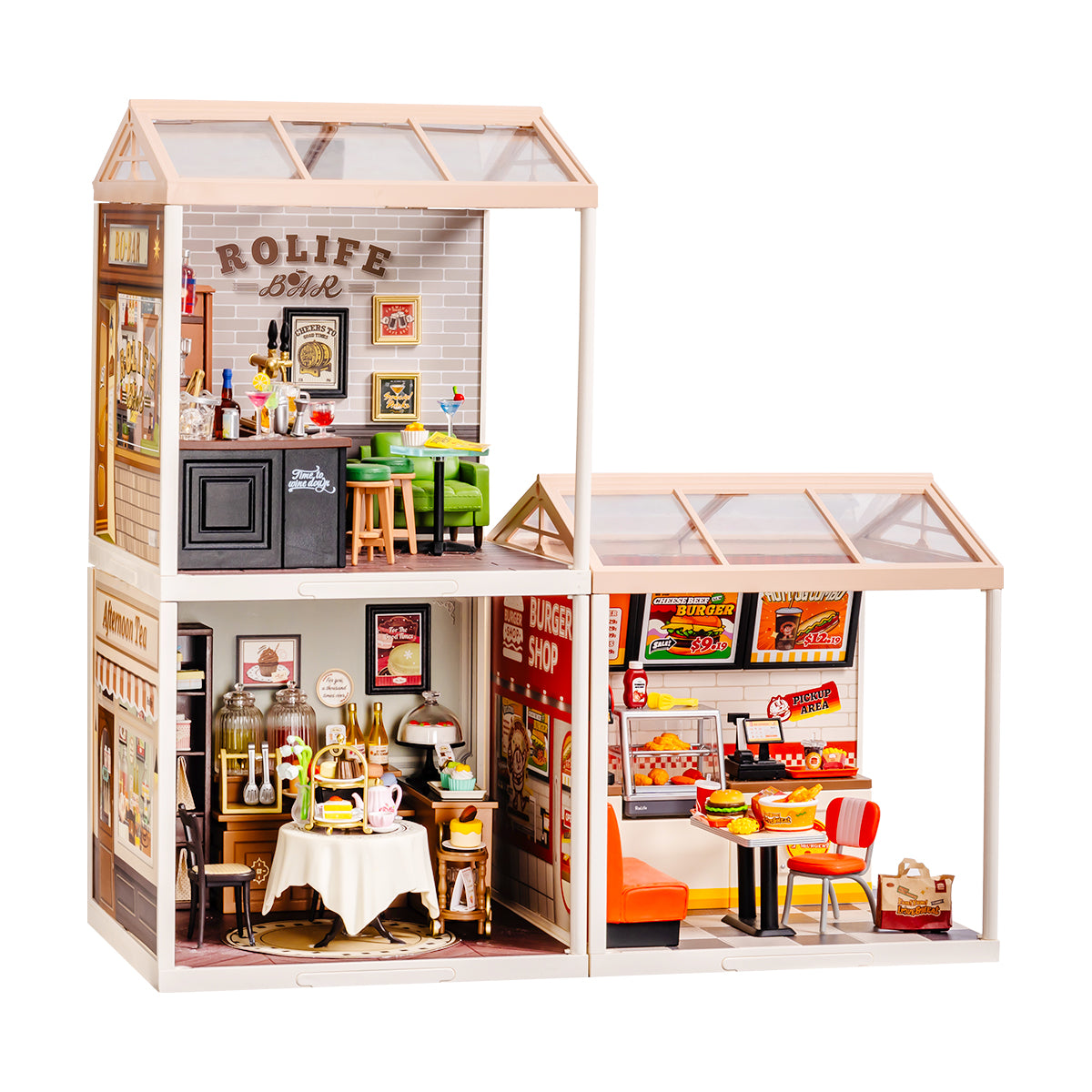 Rolife Super Creator Casa en Miniatura 3 en 1 Imagen de galería en forma de L 5