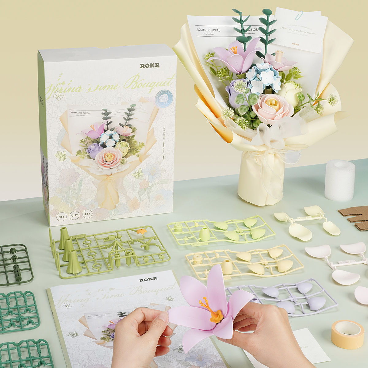 ROKR DIY 3D Puzzle - Spring Time Bouquet AF01J gallery image 5