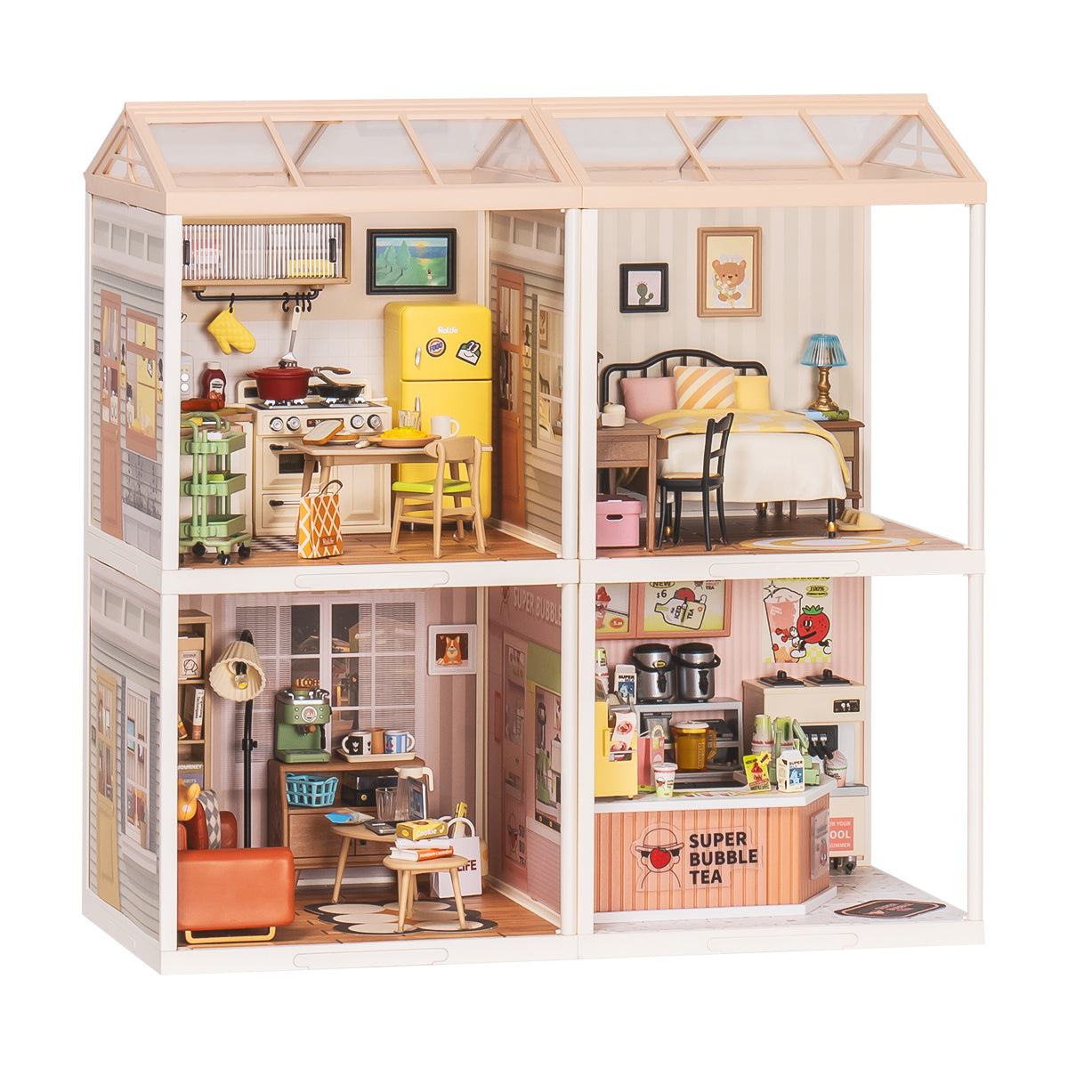 Rolife Super Creator Miniaturhaus 4 in 1 Vier Gitter Galerie Bild 5