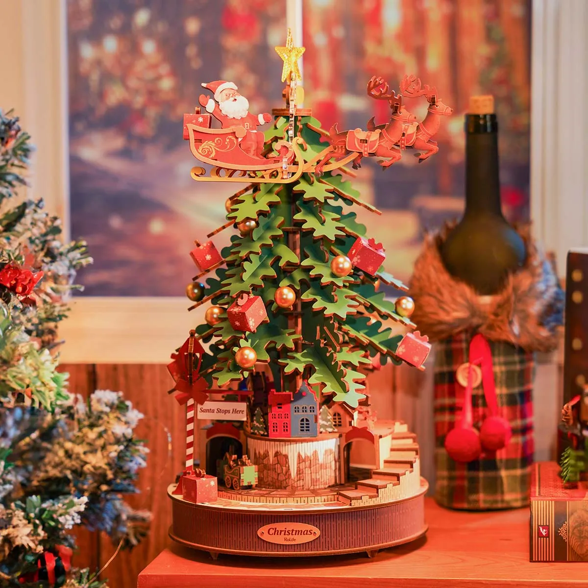 Rolife 3D Holzpuzzle - Weihnachtsmelodie Baum AMS01 Galeriebild 4