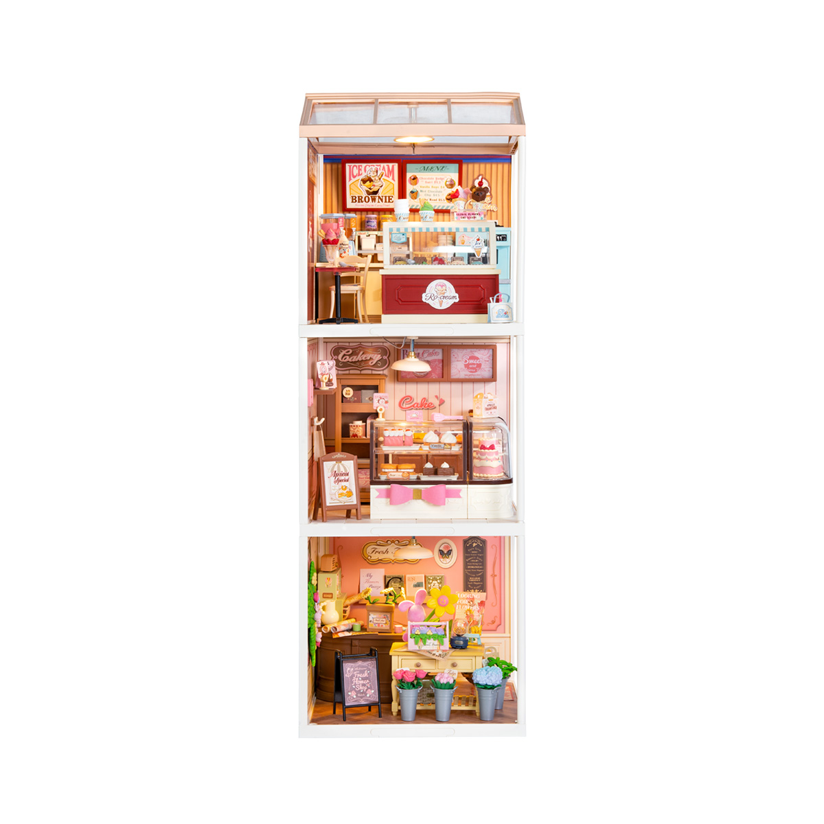 Rolife Super Creator Miniaturhaus 3 in 1 | Form Produkt-Held Bild