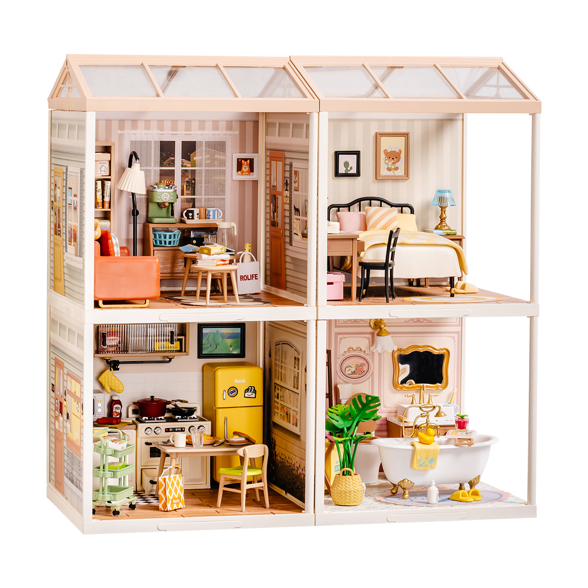 Rolife Super Creator Miniaturhaus 4 in 1 Vier Gitter Galerie Bild 6
