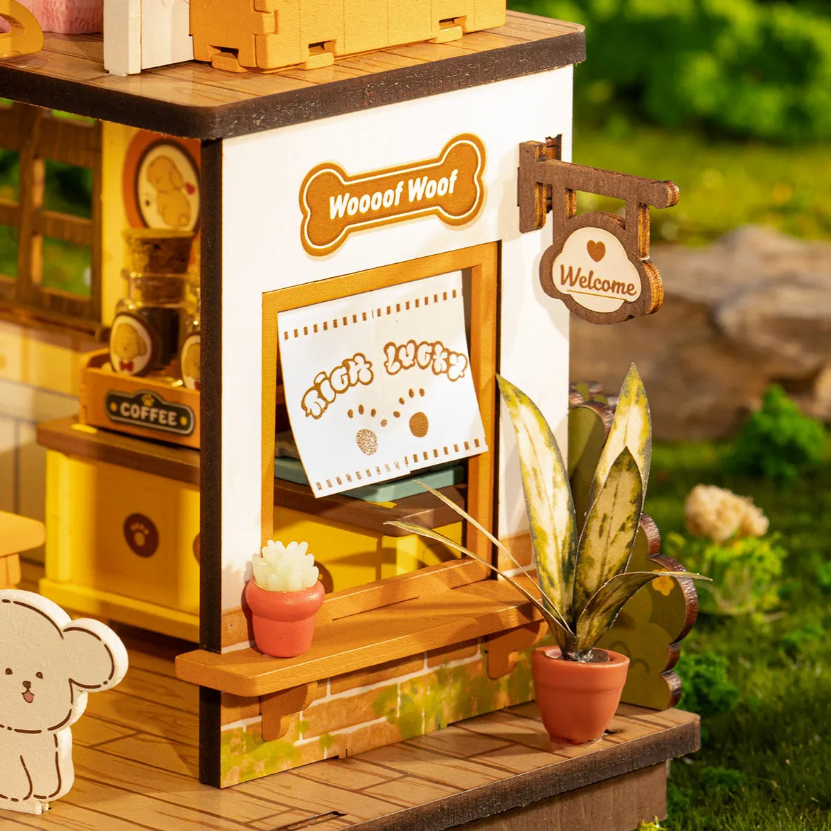 Rolife DIY Miniature House - Puppy's Cozy Villa DG169 detail view