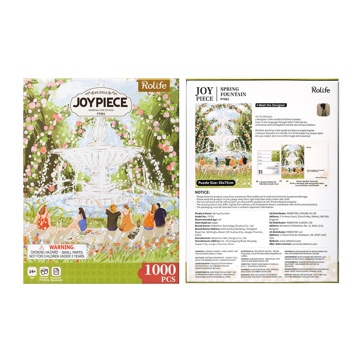 Rolife 1000 Teile Puzzle - Nachmittagsbrunnen PT001 Galeriebild 10