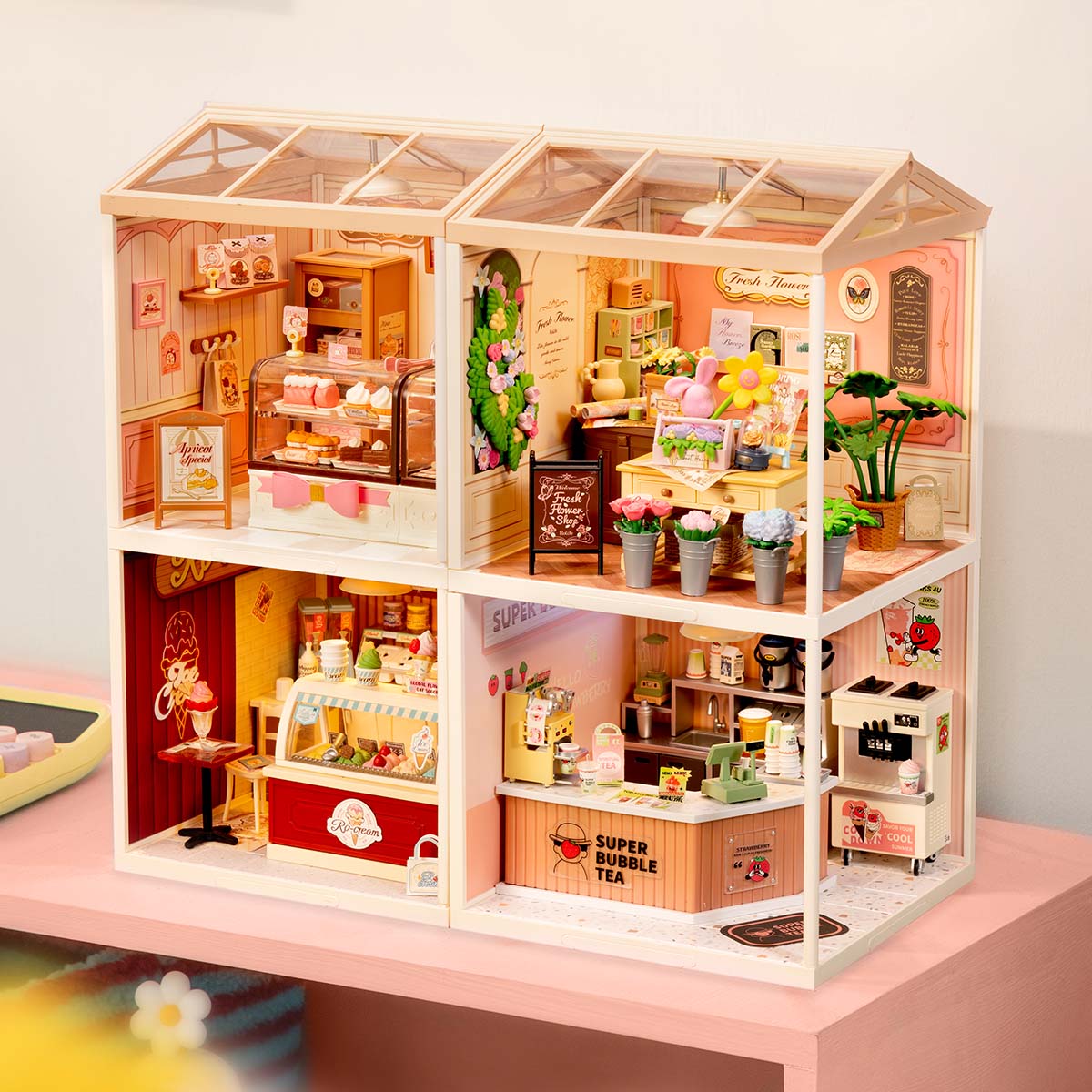 Rolife Super Creator Miniaturhaus 4 in 1 Vier Gitter Galerie Bild 8