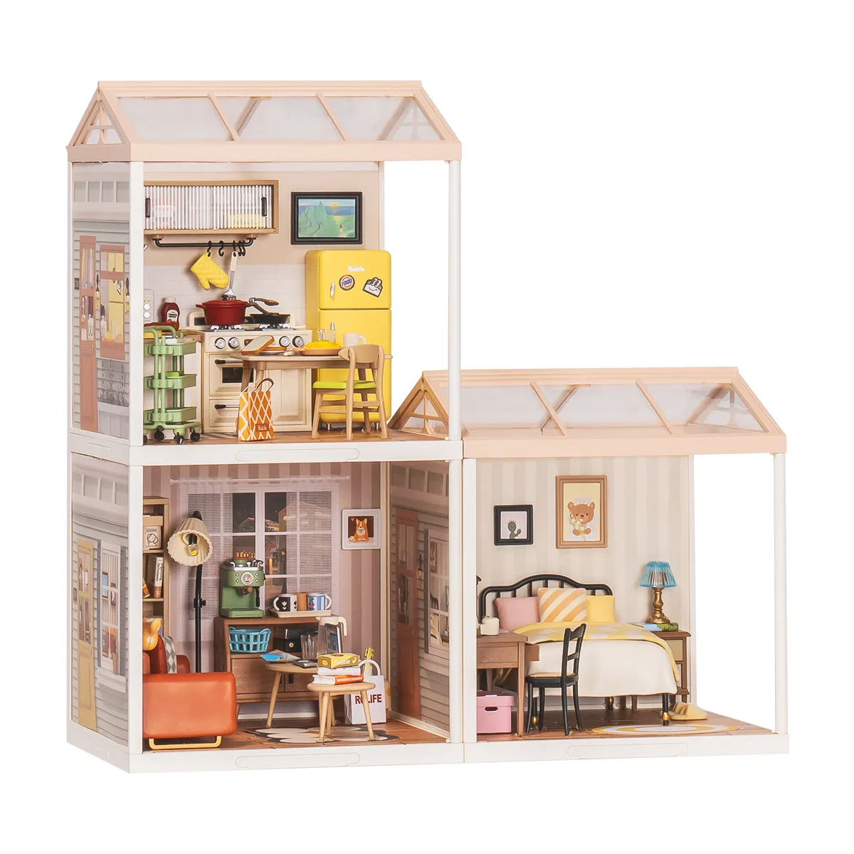 Imagen principal del producto Rolife Super Creator Casa en Miniatura 3 en 1 en forma de L