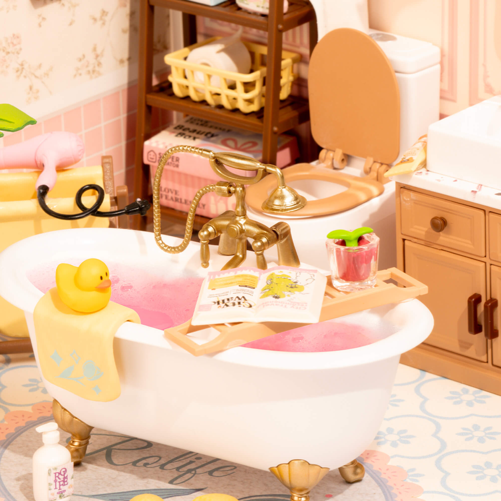 Rolife Bubble Bathroom Super Creator Miniature House DW014B image de galerie 5