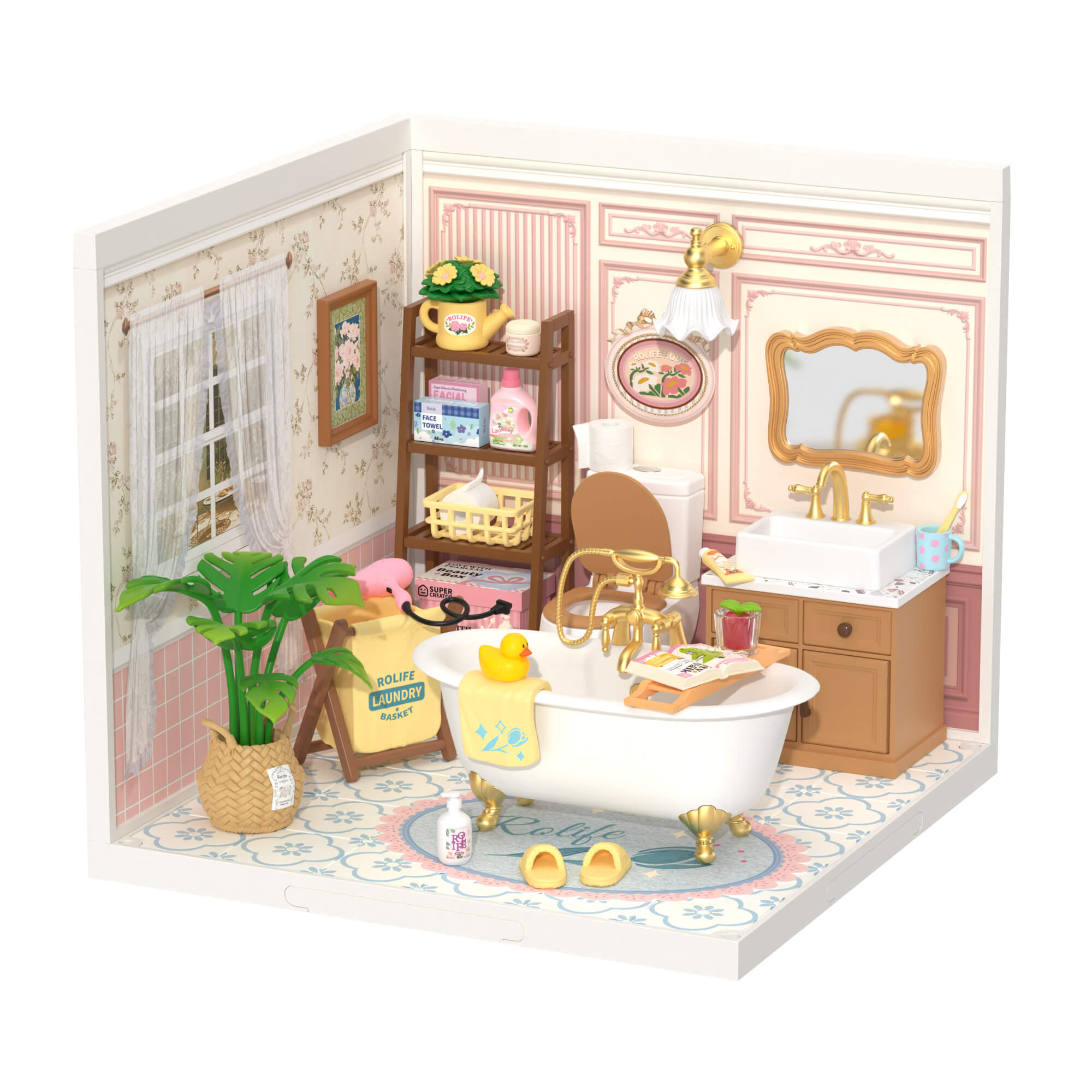 Rolife Bubble Bathroom Super Creator Miniature House DW014B gallery image 2