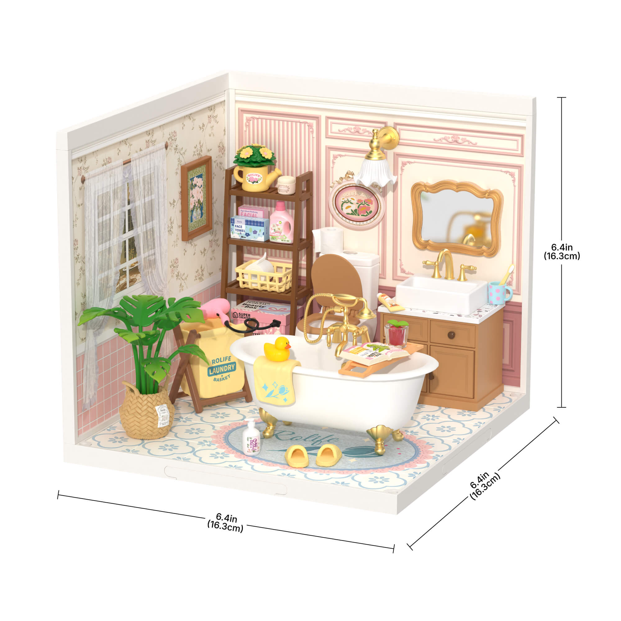 Rolife Bubble Bathroom Super Creator Miniature House DW014B image de galerie 6