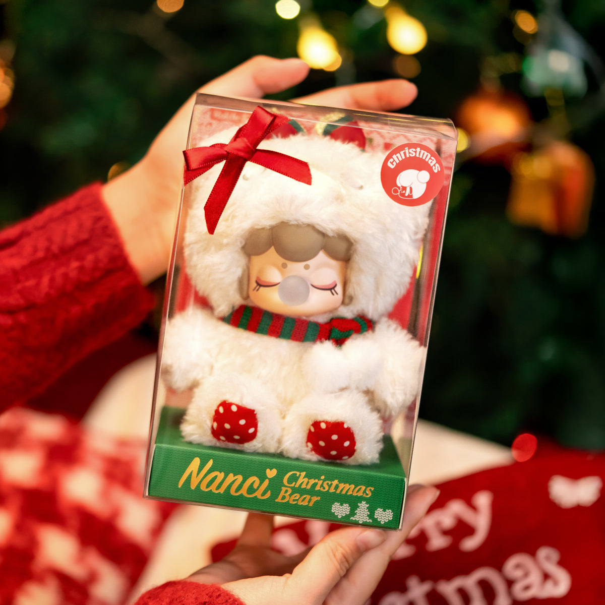 Rolife Christmas Bear Plush Pendant MN002 | Christmas Plush Gift