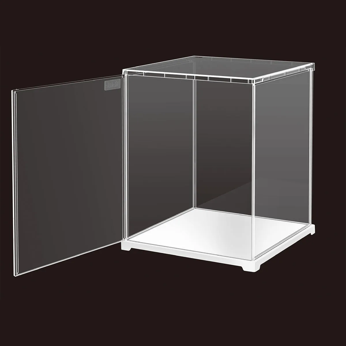 Rolife DF06L Acryl-Display-Box weißer Hintergrund zerlegter Produktansicht