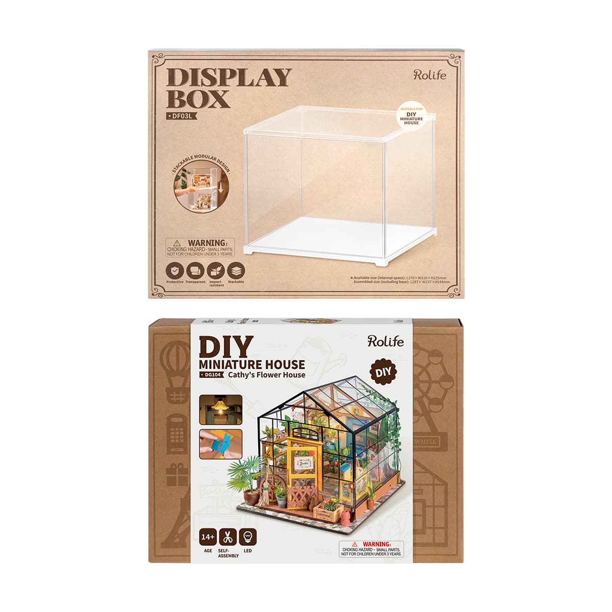 Rolife Cathy's Flower House DG104 mit Display Box DF03L Galeriebild 4