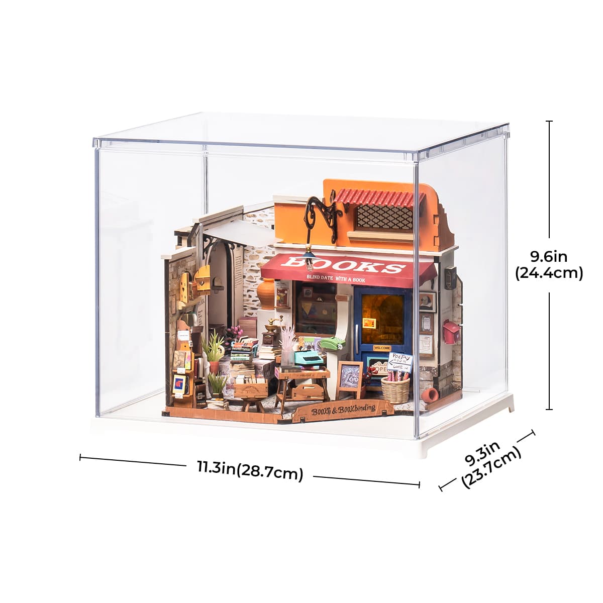 Rolife Corner Bookstore DG164 with Display Box DF03L gallery image 4