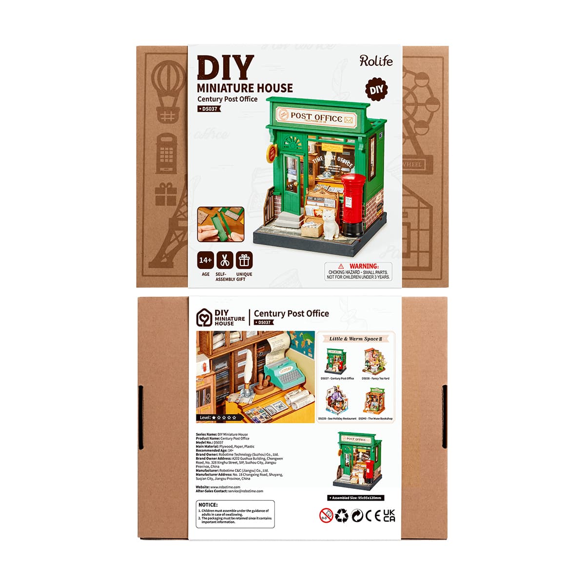 Rolife DIY Miniature House - Century Post Office DS037 productpakket