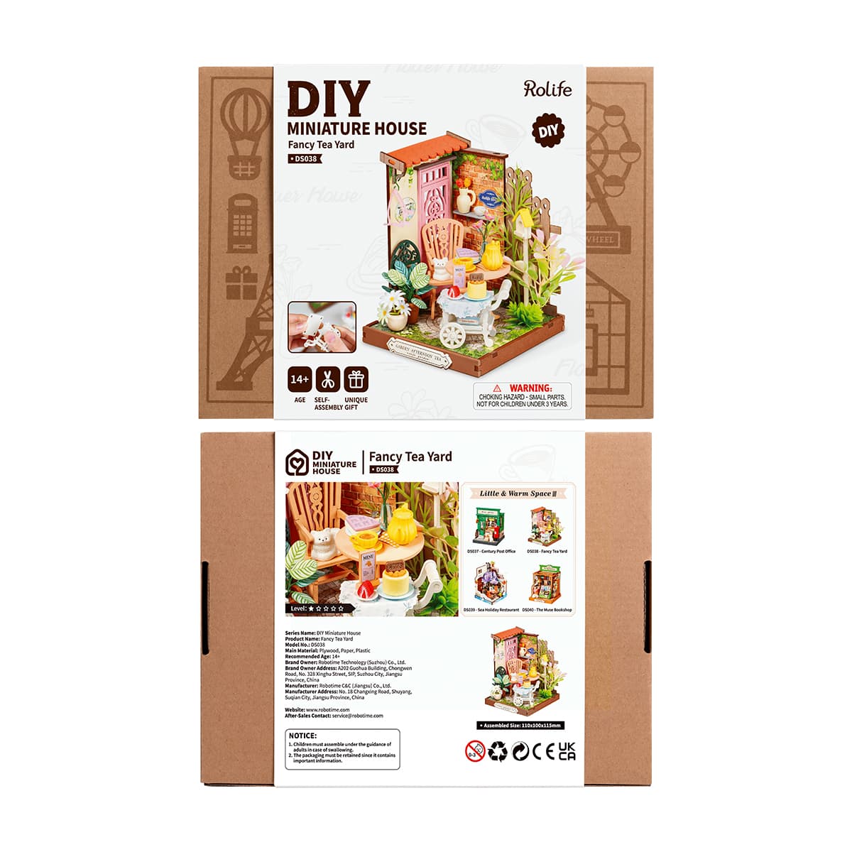 Rolife DIY Miniature House - Fancy Tea Yard DS038 productpakket