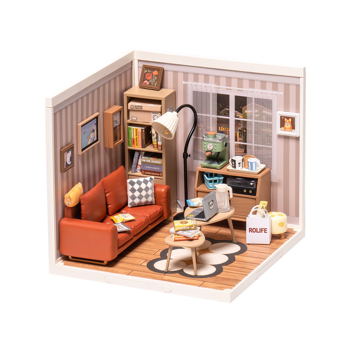 Rolife Cozy Living Lounge Super Creator Miniature House DW007 Galerie Bild 3