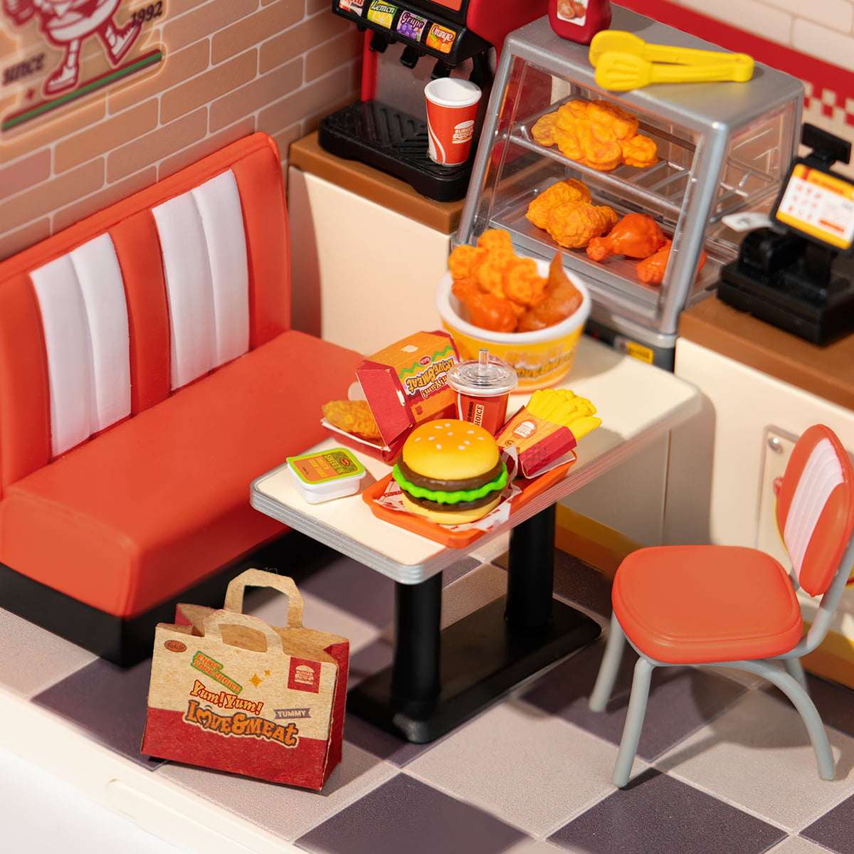 Rolife Yum Yum Burgers Super Creator Miniature House DW010 gallery image 5