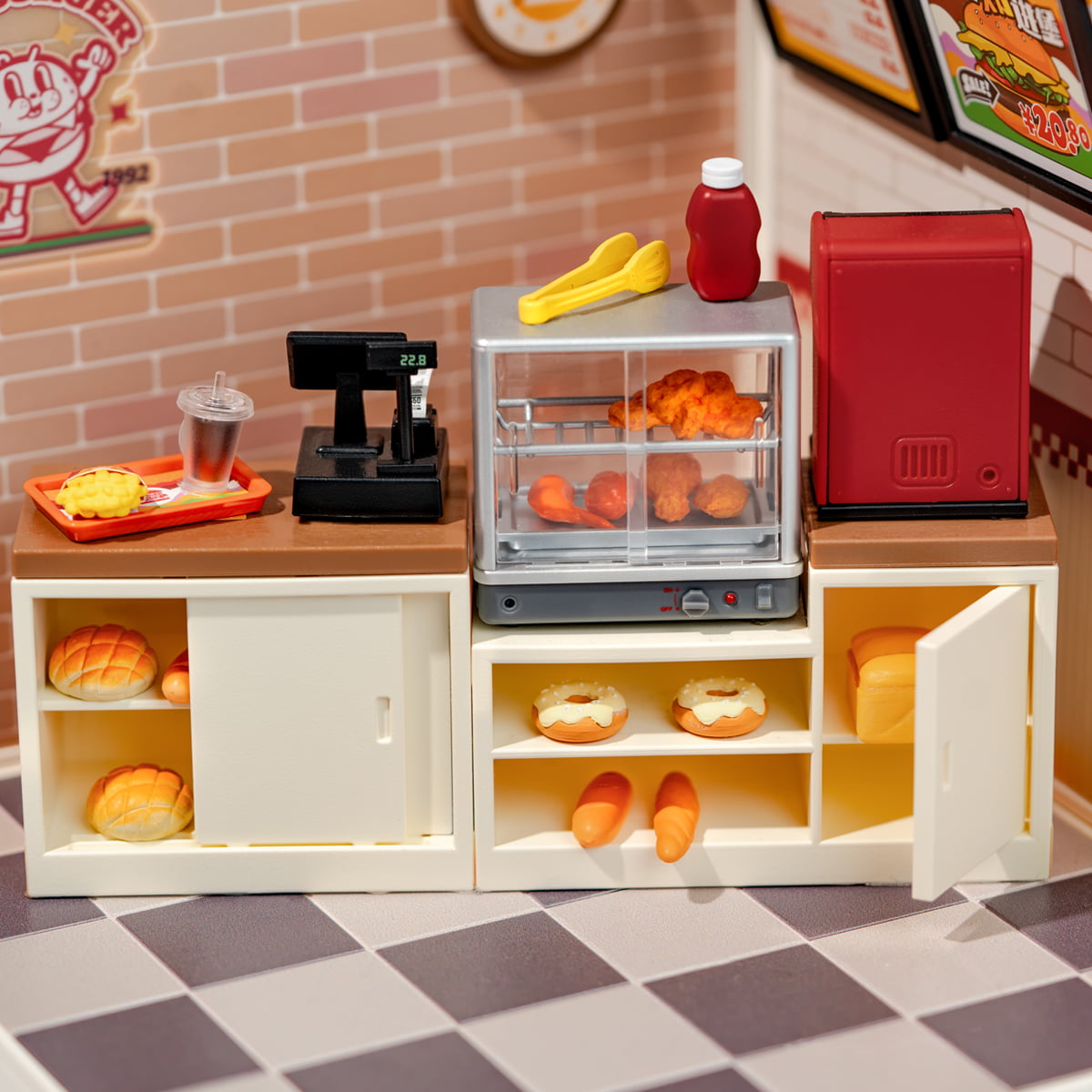 Rolife Yum Yum Burgers Super Creator Miniature House DW010 gallery image 4
