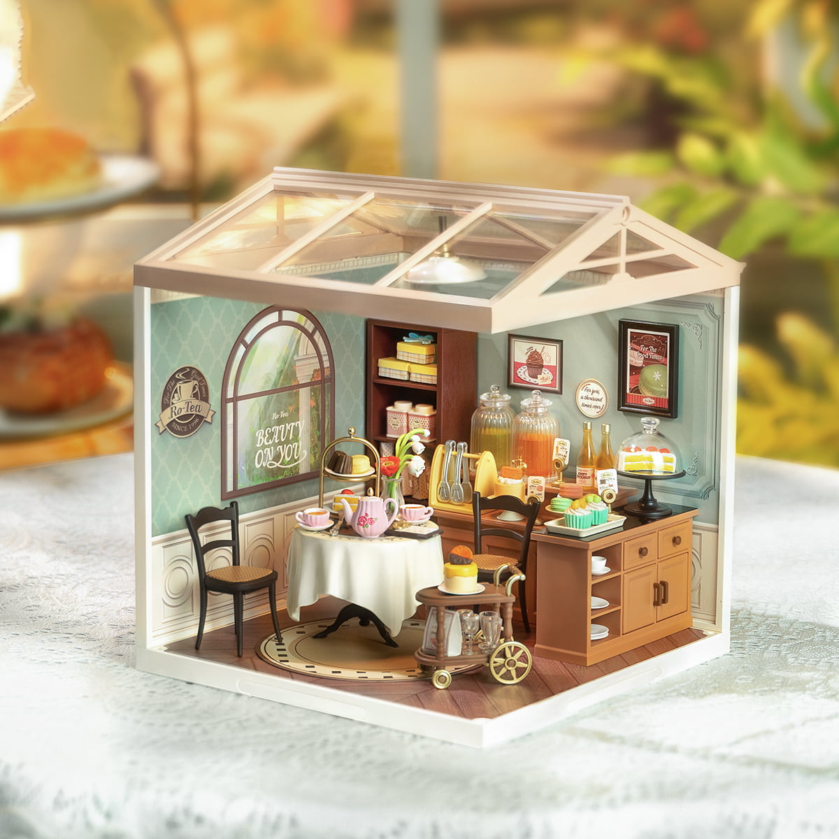 Rolife Sweet Sips Tea Super Creator Miniature House DW011 imagen de galería 1