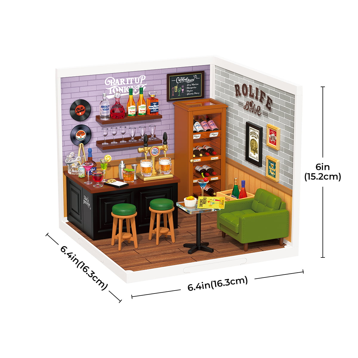 Rolife Leisurely Cheers Bar Super Creator Miniature House DW012 image de galerie 6