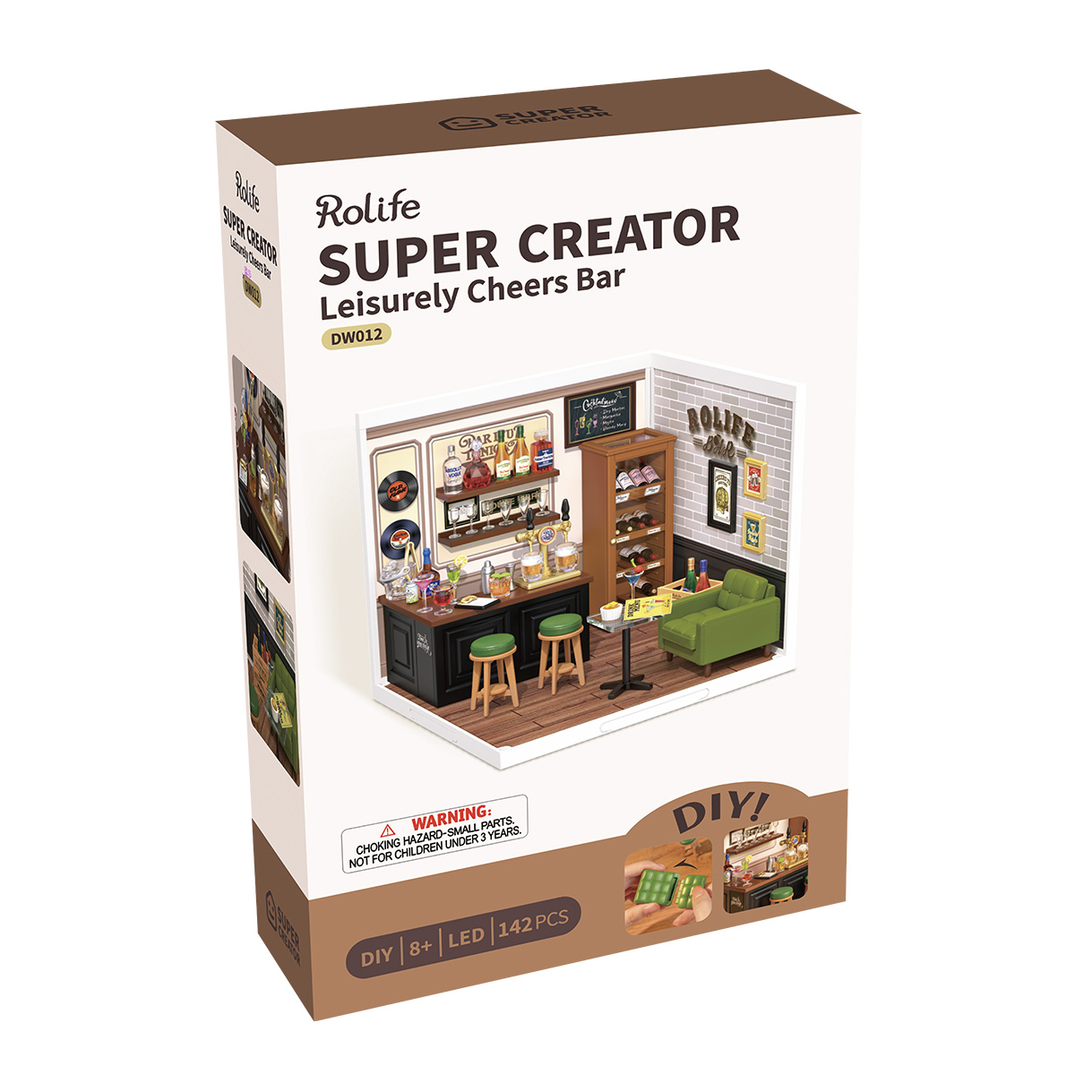 Rolife Leisurely Cheers Bar Super Creator Miniature House DW012 image de galerie 7