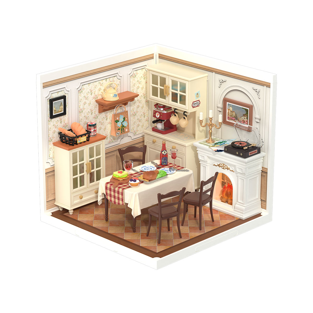 Rolife Warm Dining Room Super Creator Miniature House DW015B Galerie Bild 2