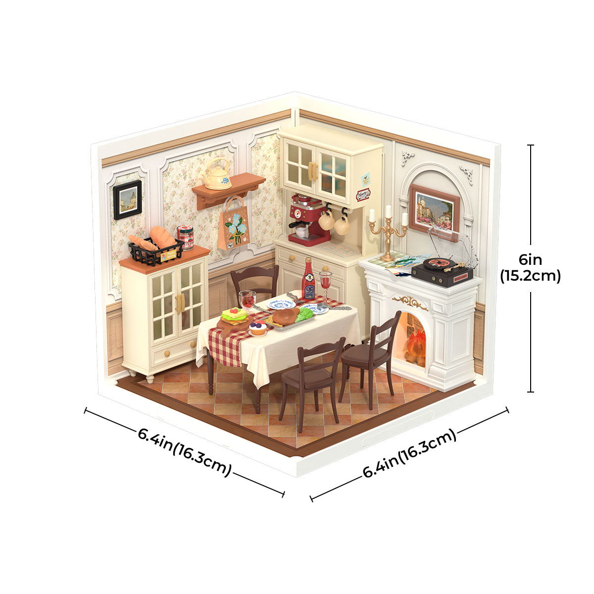 Rolife Warm Dining Room Super Creator Miniature House DW015B galerij afbeelding 5