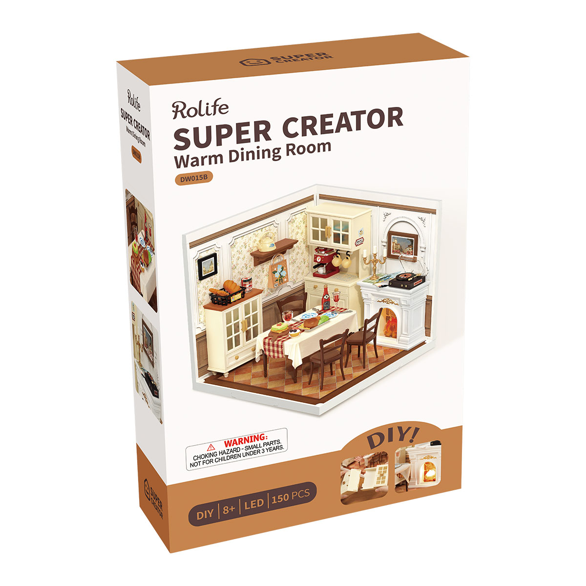 Rolife Warm Dining Room Super Creator Miniature House DW015B galerij afbeelding 6