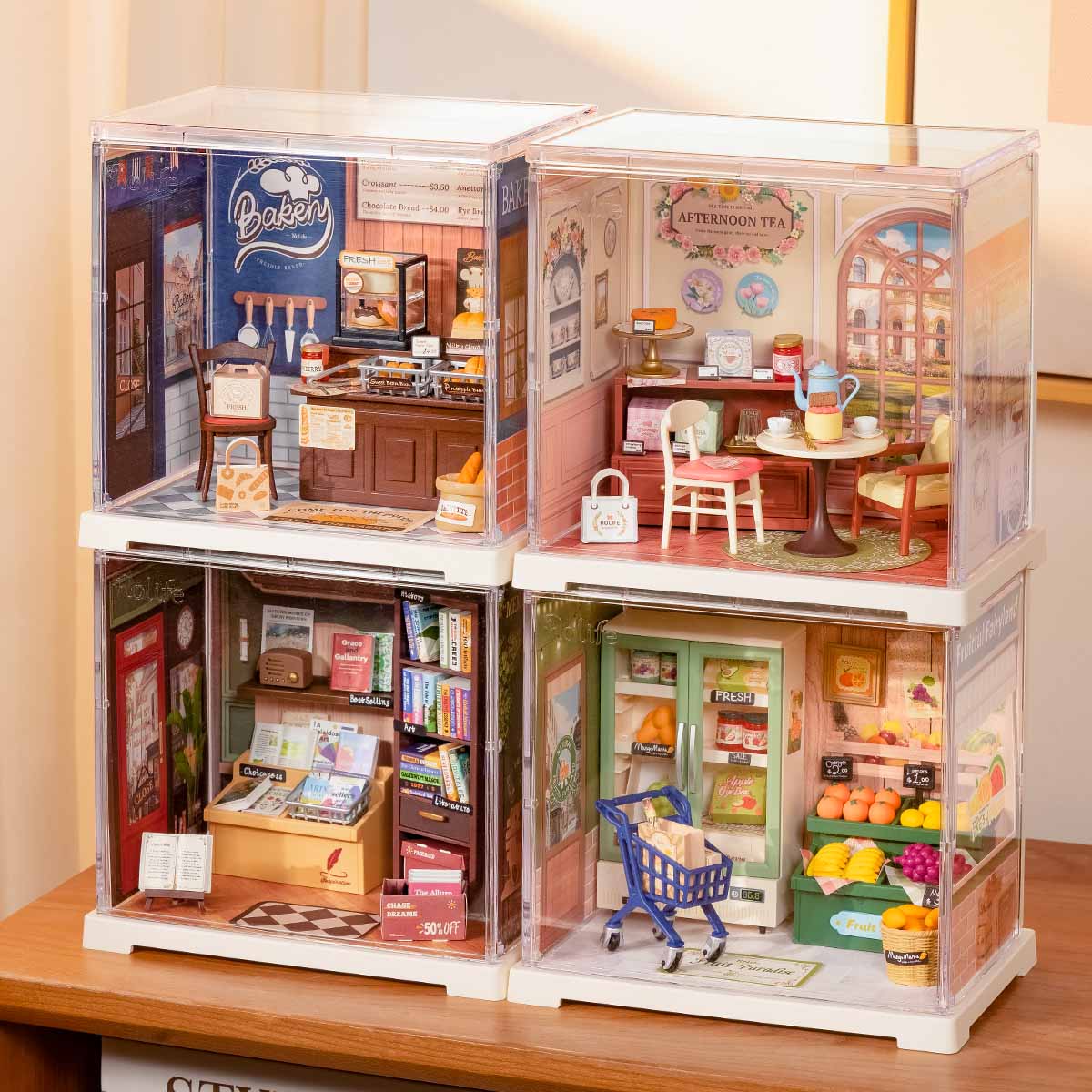 Rolife Mini Super Creator DIY Miniaturhaus Shop Sets