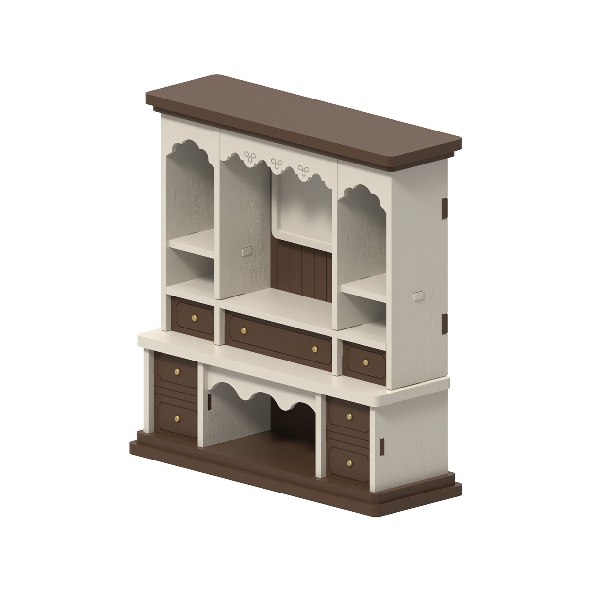 Vaisselier High Cabinet (Walnut)-FPB18001-1
