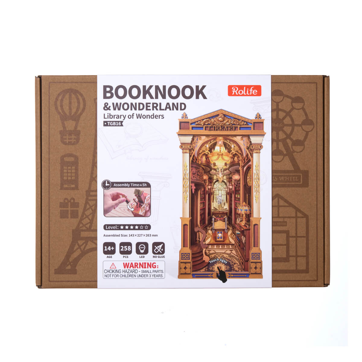Rolife Bibliothek der Wunder TGB16 Produktpaket mit abgeschlossenem book nook
