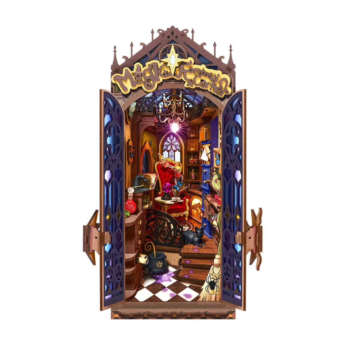Rolife Magic Fantasy Corner TGB14 fond blanc book nook vue du produit