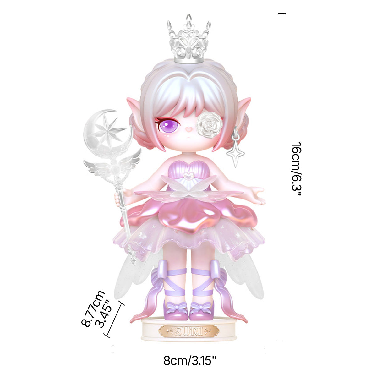 Suri Magic Princess S011 size graphic, 8 x 8.7 x 16 cm limited figure