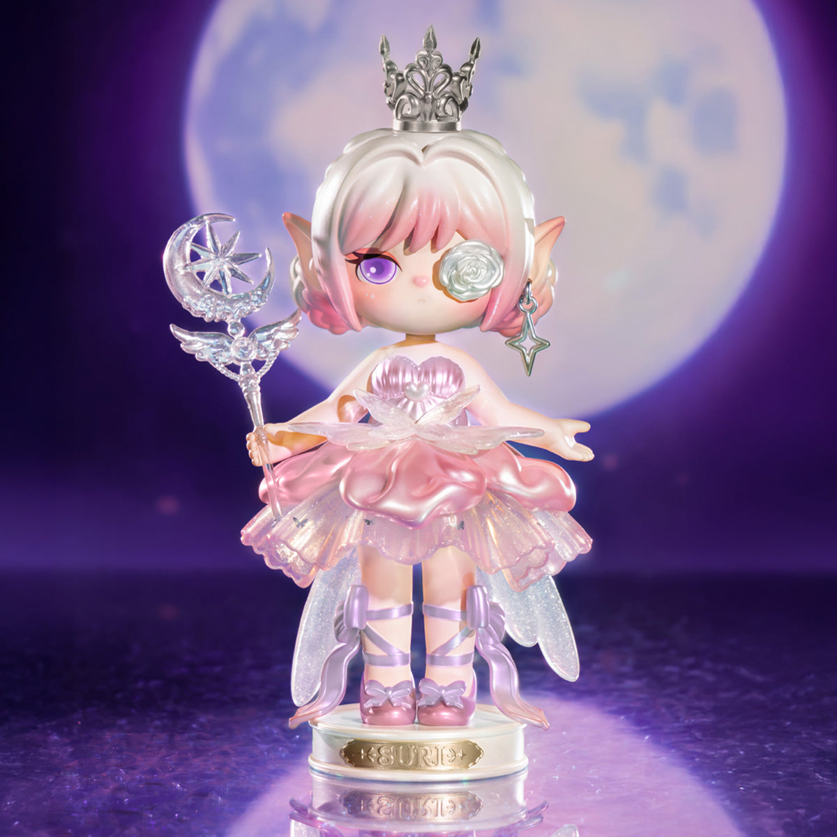 Suri Magic Princess S011 scène d'affichage au clair de lune avec la silhouette complète