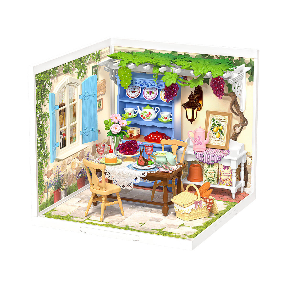 Rolife Midsummer Dream Yard DW025 witte achtergrond miniatuur kamer productweergave