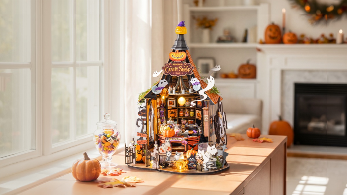 New from Rolife Haunted Candy House Comes Alive After Dark