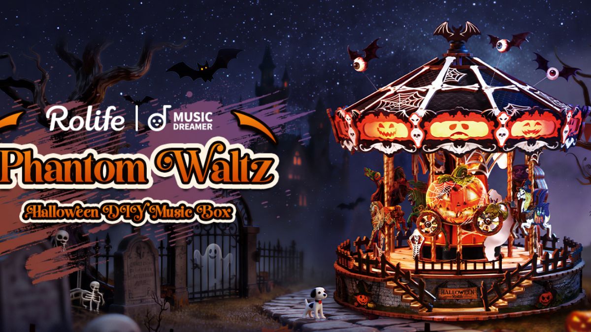 New from Rolife Phantom Waltz Turns Halloween Into a Magical Carousel