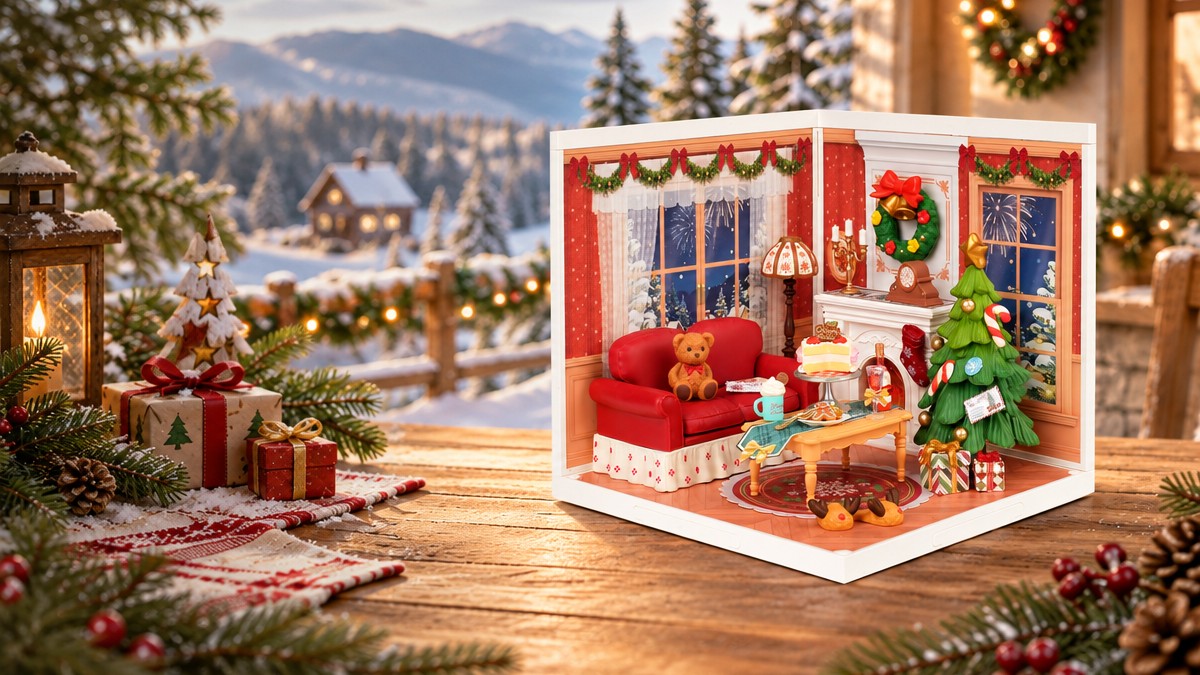 New from Rolife Twinkling Christmas Eve Brings a Cozy Christmas Night to Life