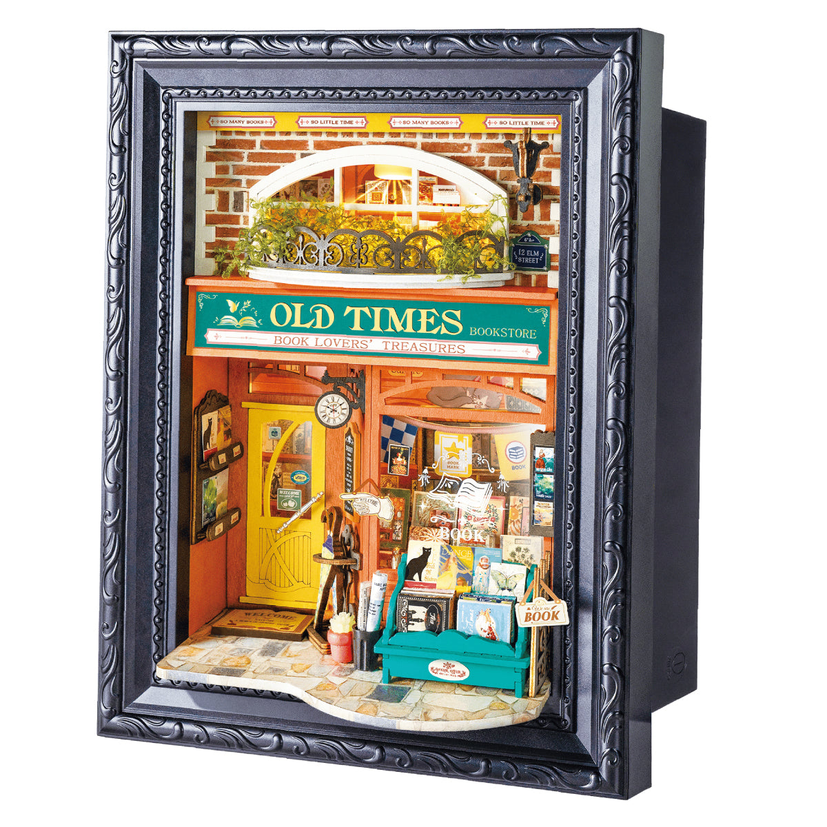 Rolife Old Times Bookstore DP004 witte achtergrond verhaal kader productweergave