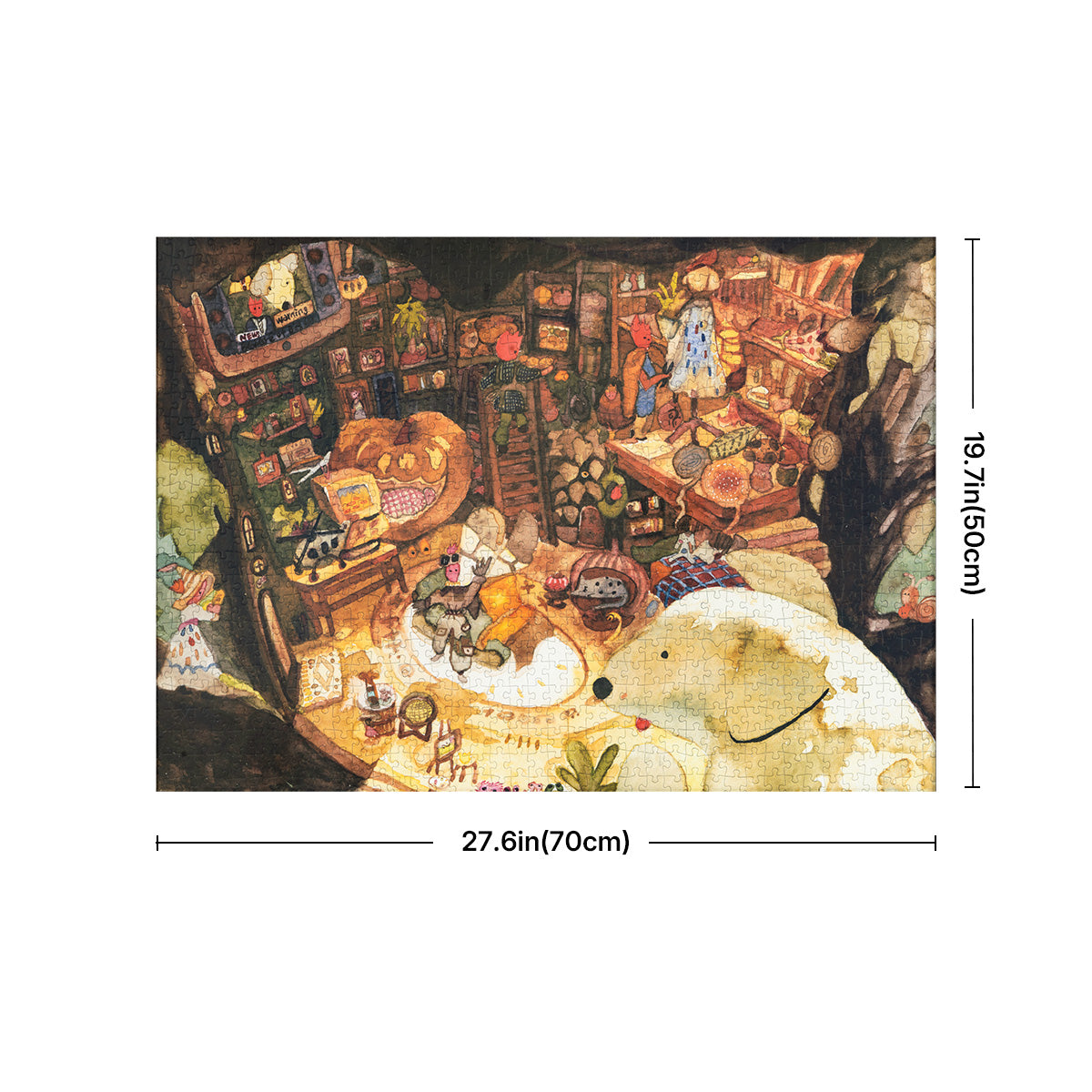 Tree House Tale PT010 size graphic, 70 x 50 cm 1000-piece jigsaw puzzle