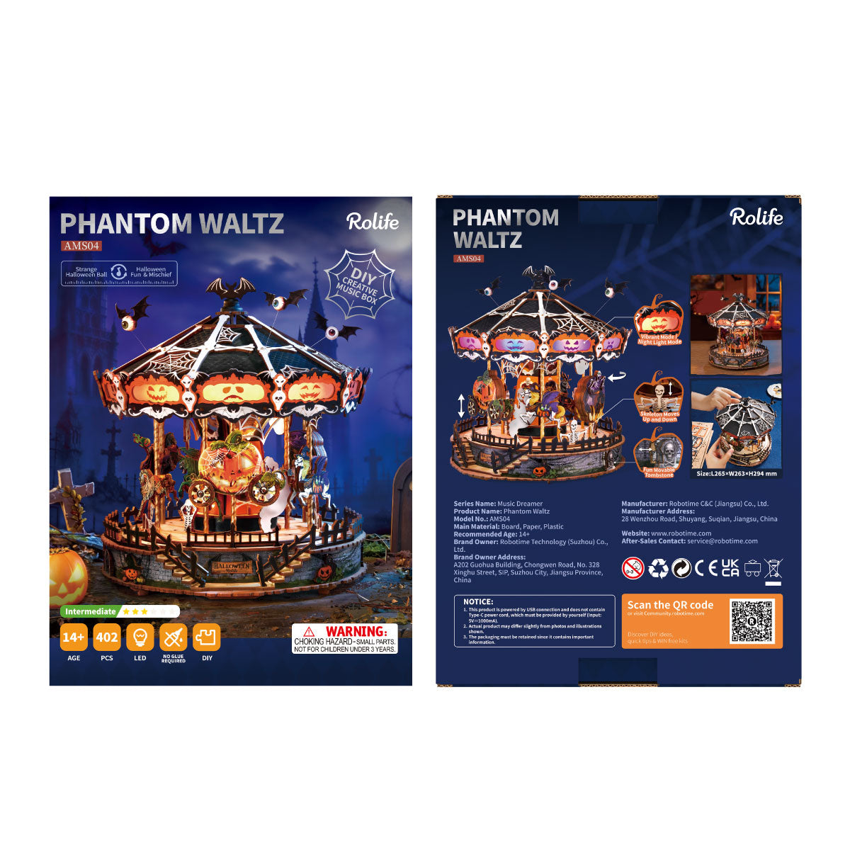 Rolife Phantom Waltz DIY Music Box 3D Puzzle AMS04 – Rolife