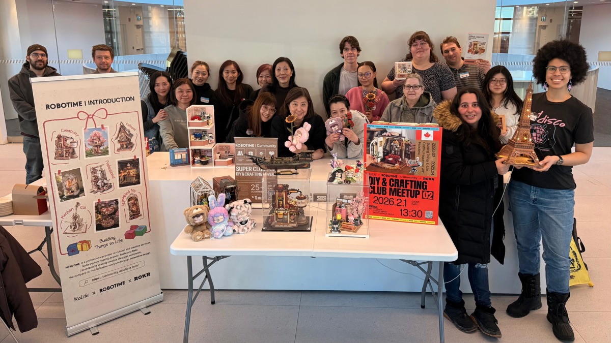 Robotime Community Spotlight Canada DIY Crafting Club Meetup