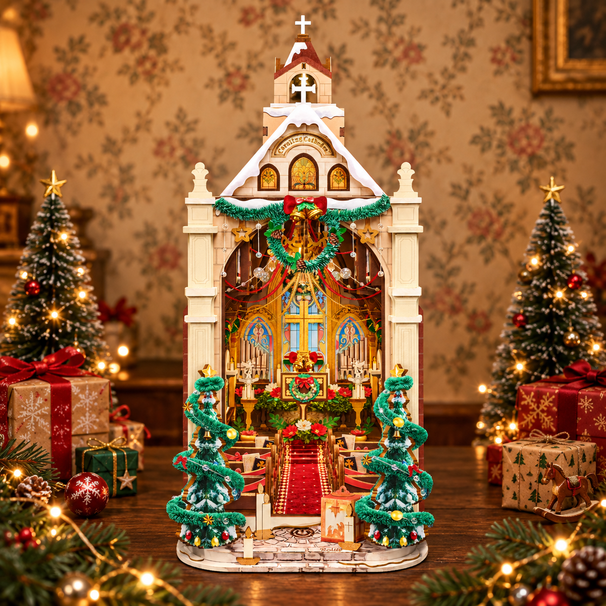 Rolife DIY Book Nook Kit - Caroling Cathedral TGB26
