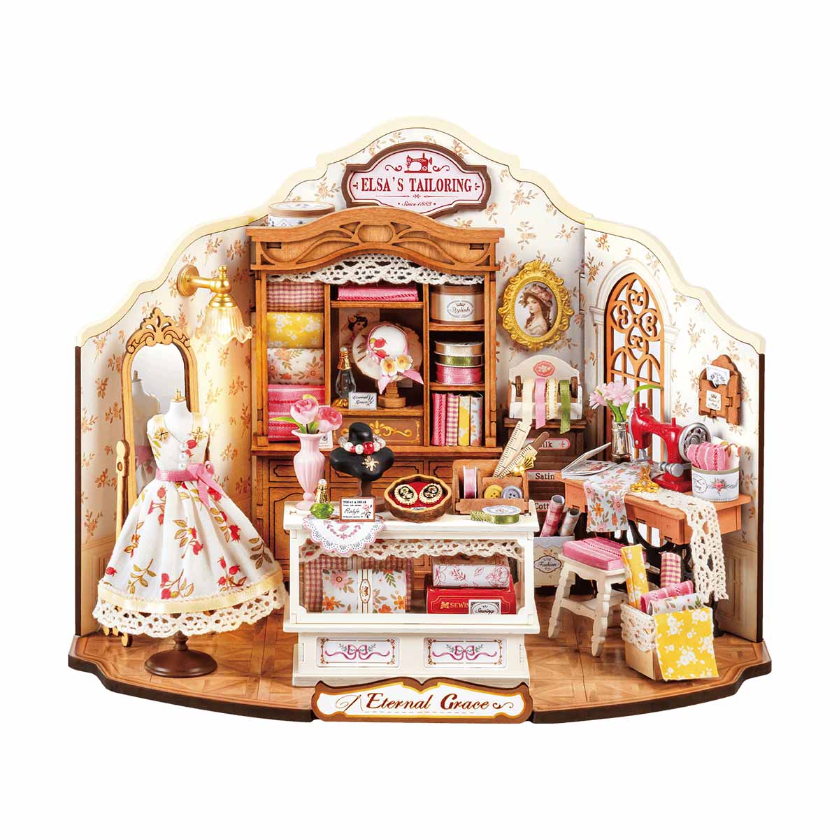 Rolife Elsa's Tailoring DG178 witte achtergrond miniatuurhuis productweergave