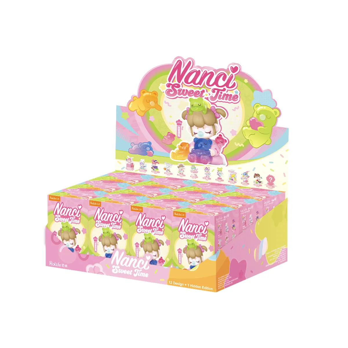 Nanci Sweet Time Blindbox-Display-Case auf weißem Hintergrund