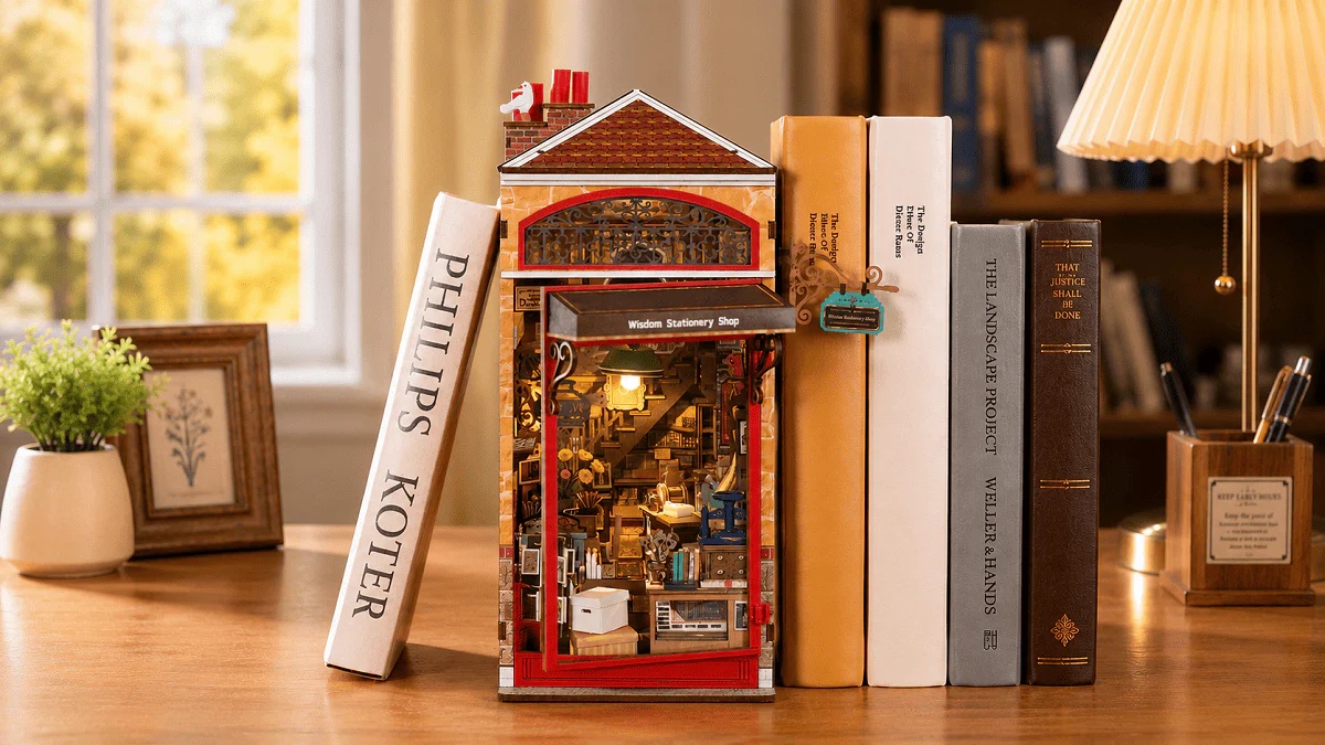 Step Into a Tiny Vintage Stationery Shop Rolife Wisdom Stationery Shop TGB19
