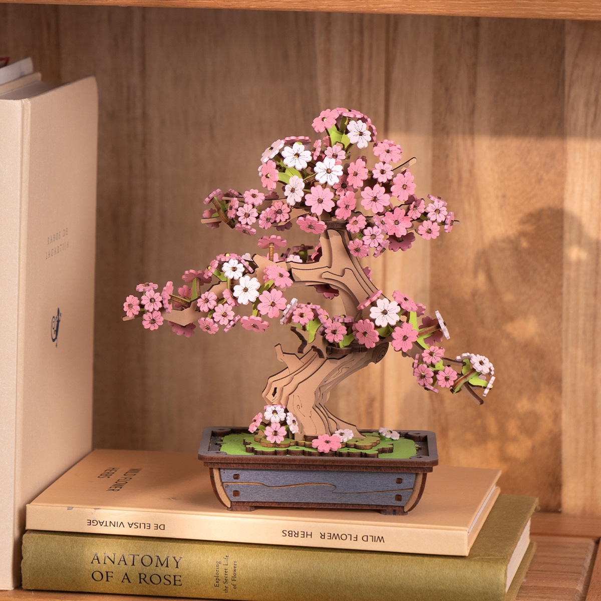 Rolife 3D Wooden Puzzle - Sakura Bonsai TG415 vue détaillée