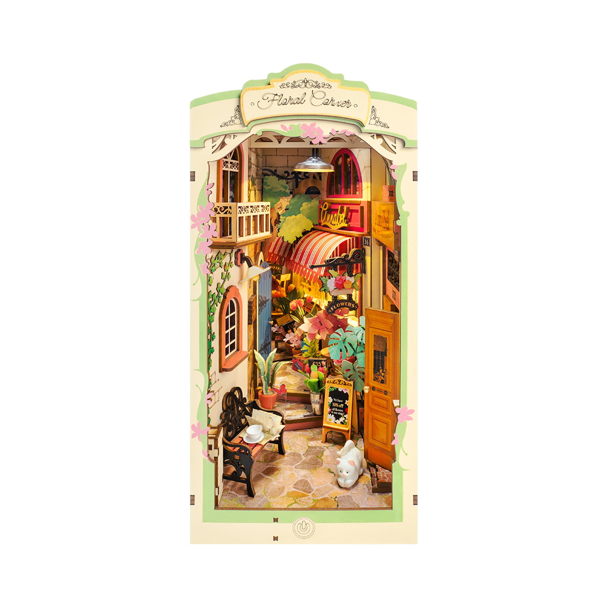 Rolife DIY Buchnische Kit - Florale Ecke TGB09 Galeriebild 2